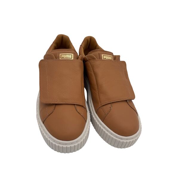 PUMA basket Platform Strap Sneaker Sz 7.5 in Apple Cinnamon. NEW - Picture 2 of 8
